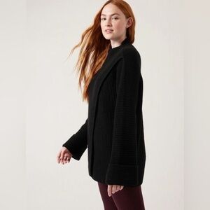 NWT! Athleta Black Azalea Sweater - Multiple Sizes🩵